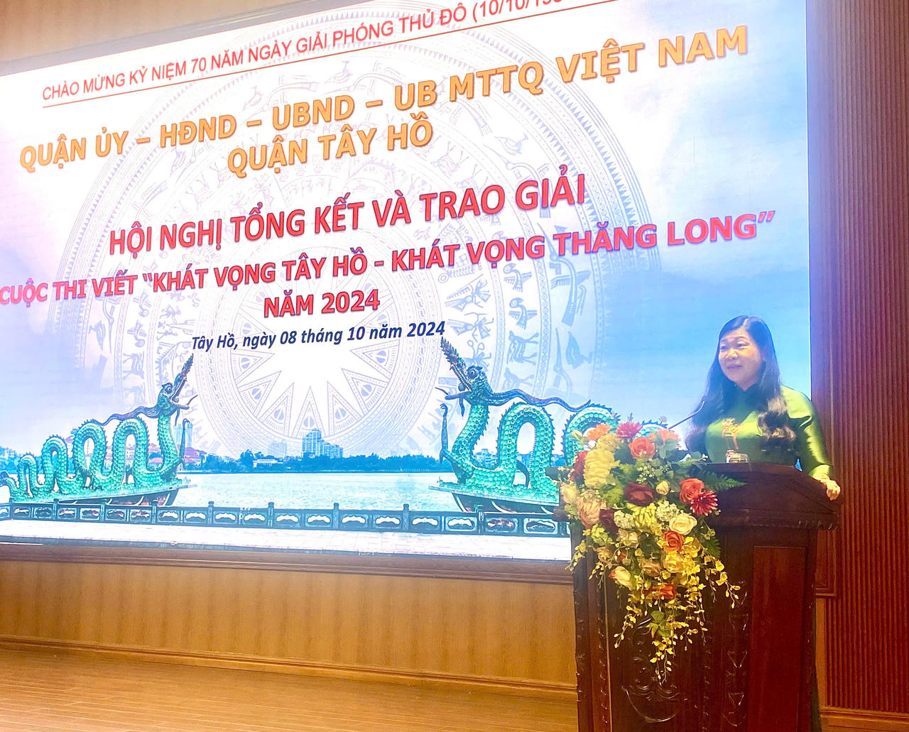 Báo Pháp luật Việt Nam đạt giải B cuộc thi viết 'Khát vọng Tây Hồ - Khát vọng Thăng Long' năm 2024