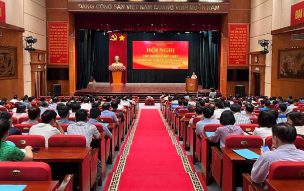 Vĩnh Phúc: Sở Tư pháp tổ chức hội nghị tập huấn pháp luật về phòng, chống tham nhũng