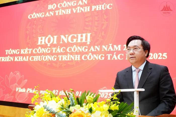 Công an tỉnh Vĩnh Phúc: Triển khai chương trình công tác năm 2025