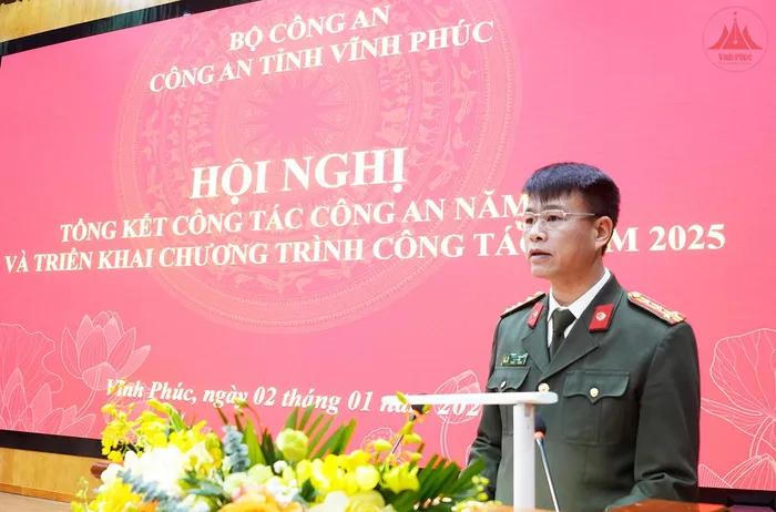 Công an tỉnh Vĩnh Phúc: Triển khai chương trình công tác năm 2025