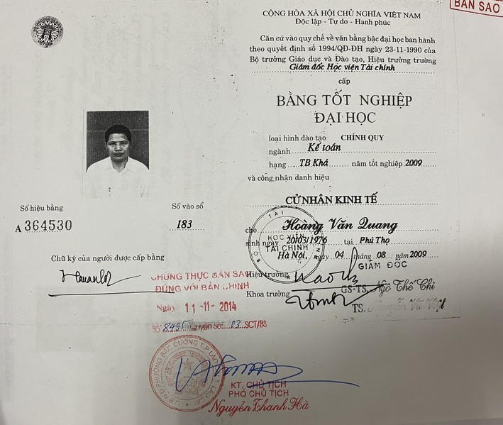 Lào Cai: Bất thường tấm bằng đại học của ông Phó Chủ tịch huyện Văn Bàn