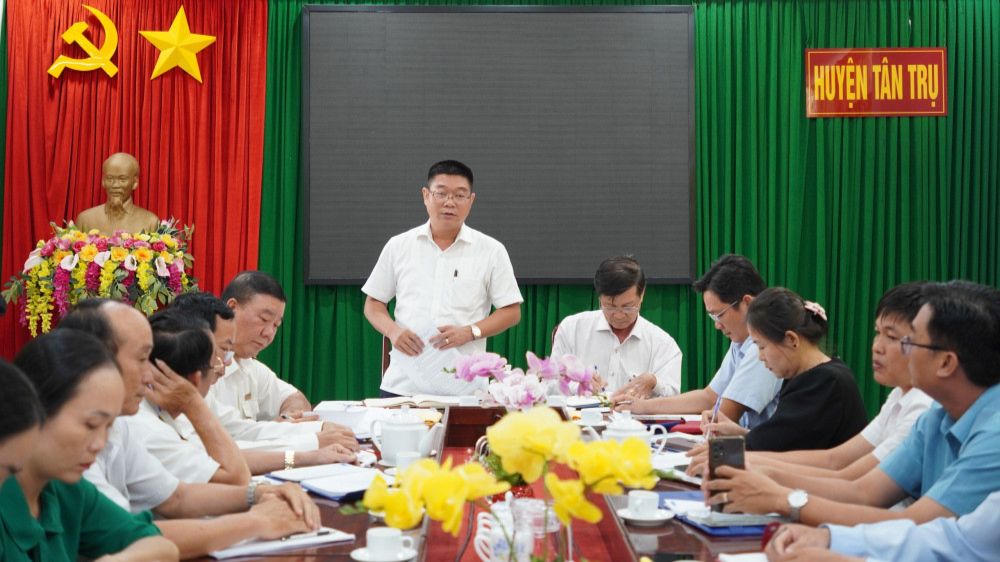 Huyện Tân Trụ tập trung hoàn thành dự toán thu ngân sách năm 2024 