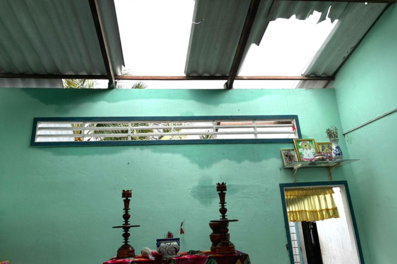 Mưa giông làm thiệt hại 78 căn nhà ở Tiền Giang