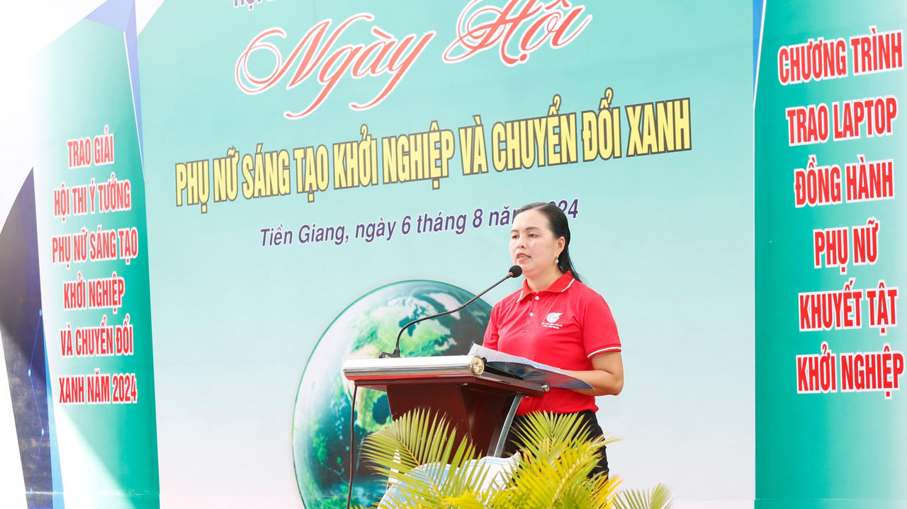 Tiền Giang: Sôi nổi ngày hội Phụ nữ khởi nghiệp sáng tạo xanh