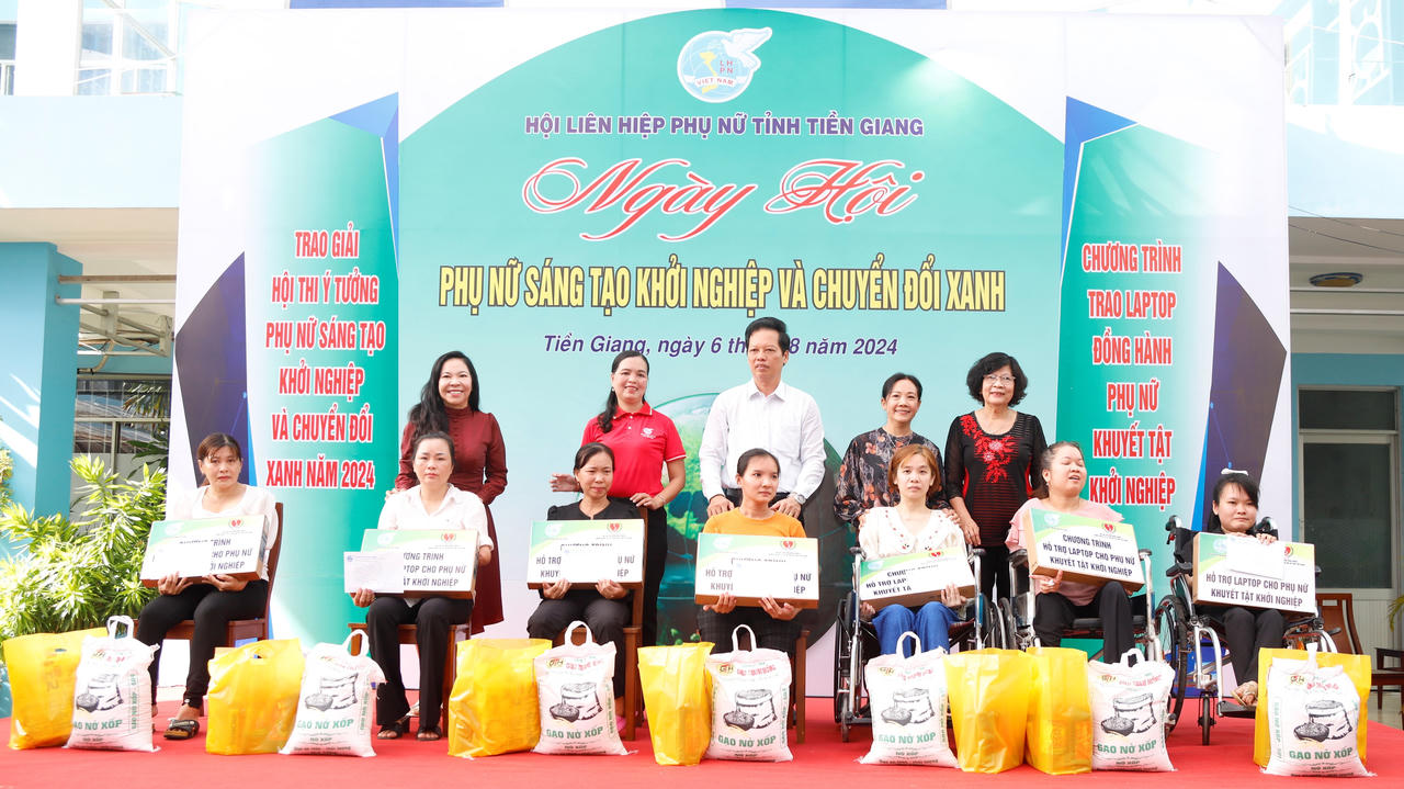 Tiền Giang: Sôi nổi ngày hội Phụ nữ khởi nghiệp sáng tạo xanh