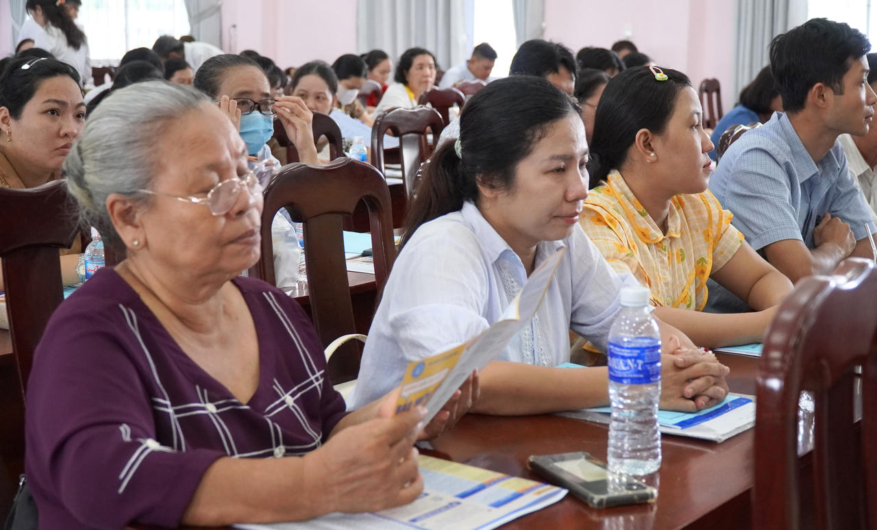 Cập nhật điểm mới trong Luật BHXH tới Ban chỉ đạo cấp xã ở TP Mỹ Tho