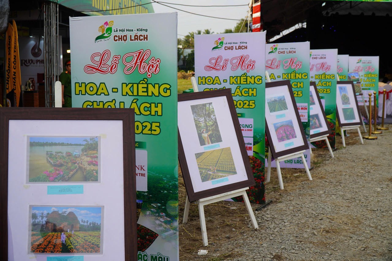 Lễ hội hoa kiểng 'Sắc màu Chợ Lách' đón tiếp hàng nghìn lượt khách tham dự