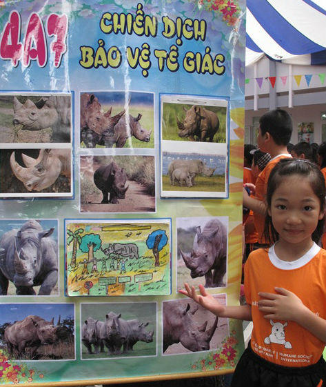 CITES Việt Nam đồng hành cùng học sinh Hà Nội chung tay bảo vệ Tê Giác