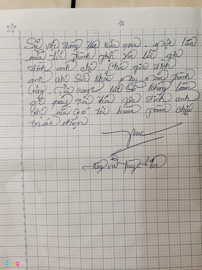 Vợ Hiếu Hiền gửi thư xin lỗi gia đình mất cắp iPhone