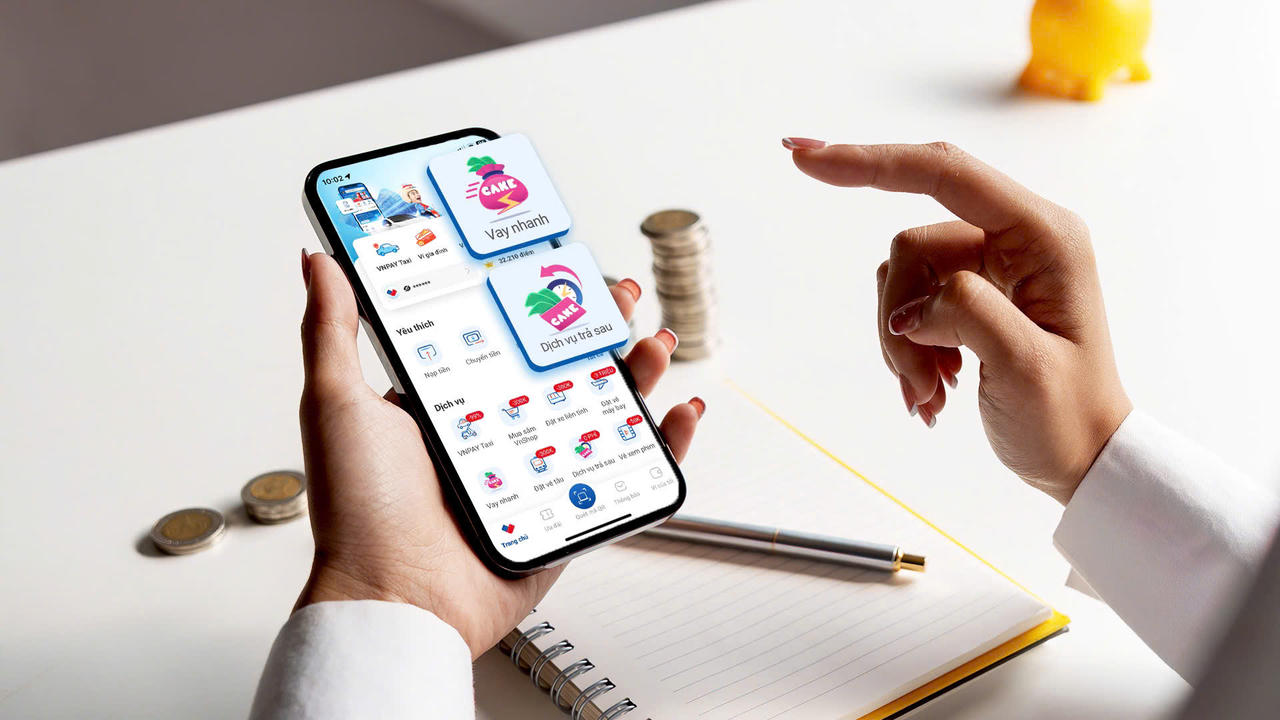 Ví VNPAY tích hợp Dịch vụ trả sau và Vay nhanh của Ngân hàng số Cake