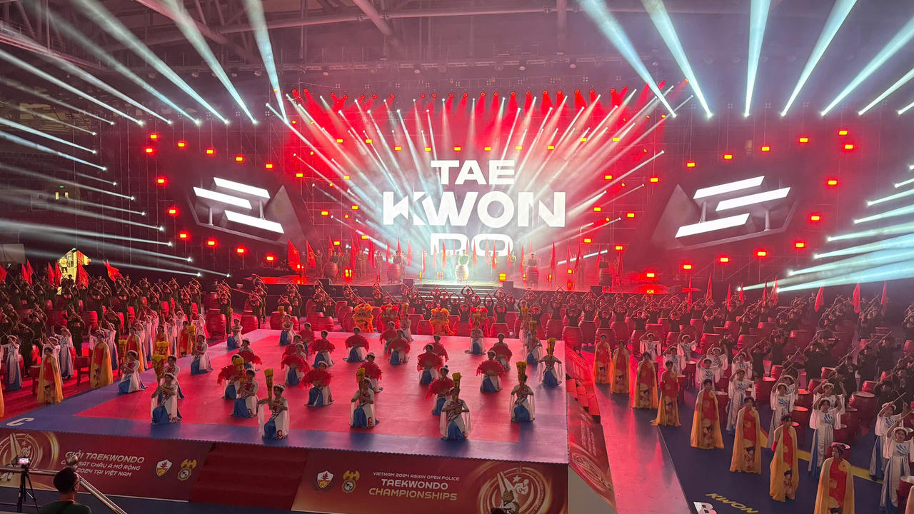 Giải Taekwondo Cảnh sát Châu Á chính thức khởi tranh tại Quảng Ninh