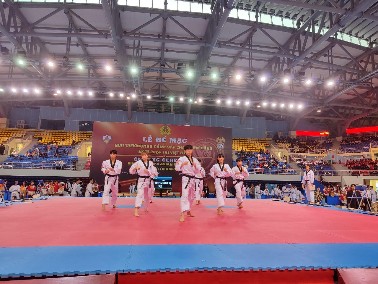 Giải Taekwondo Cảnh sát Châu Á mở rộng 2024 tại Việt Nam thành công tốt đẹp