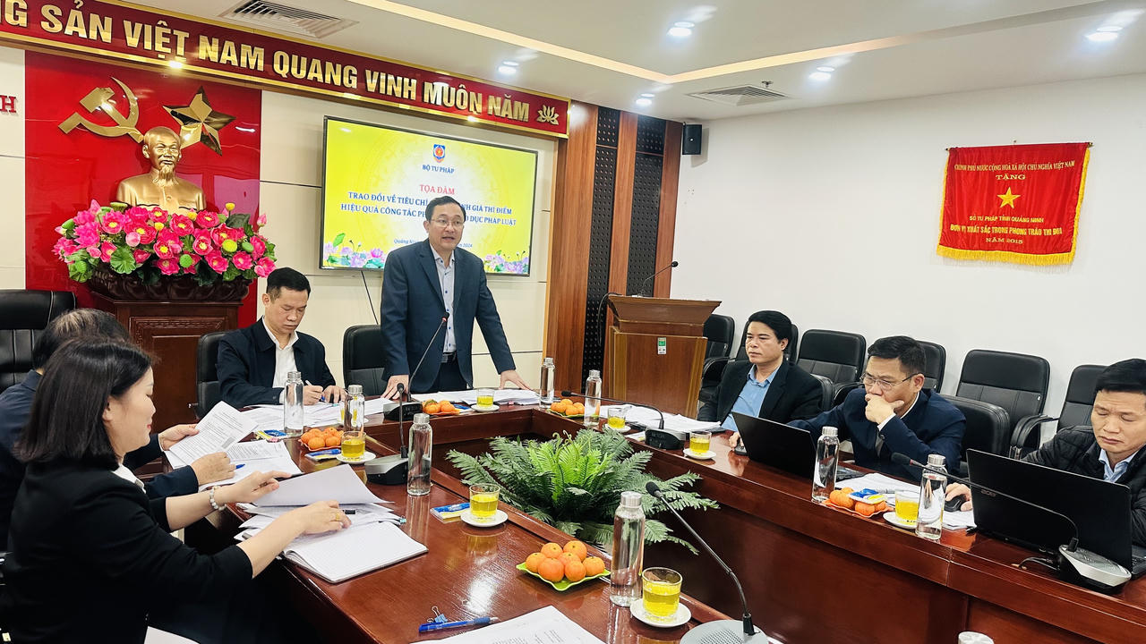 Tọa đàm về xây dựng Tiêu chí đánh giá công tác phổ biến, giáo dục pháp luật tại Quảng Ninh