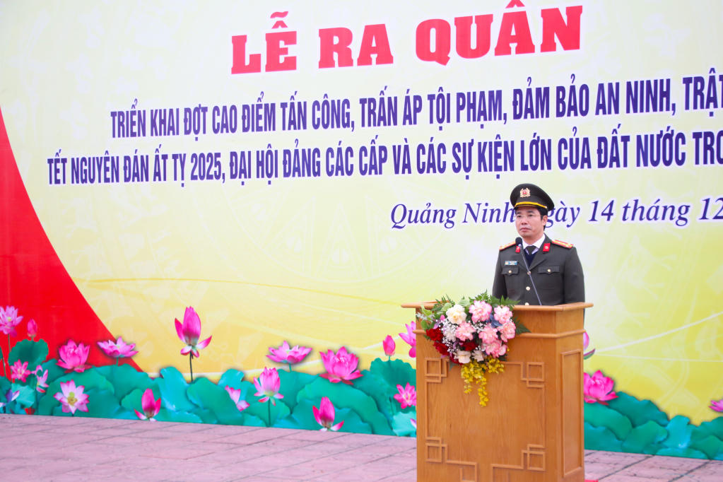 Công an Quảng Ninh ra quân đảm bảo ANTT Tết Nguyên đán Ất Tỵ 2025