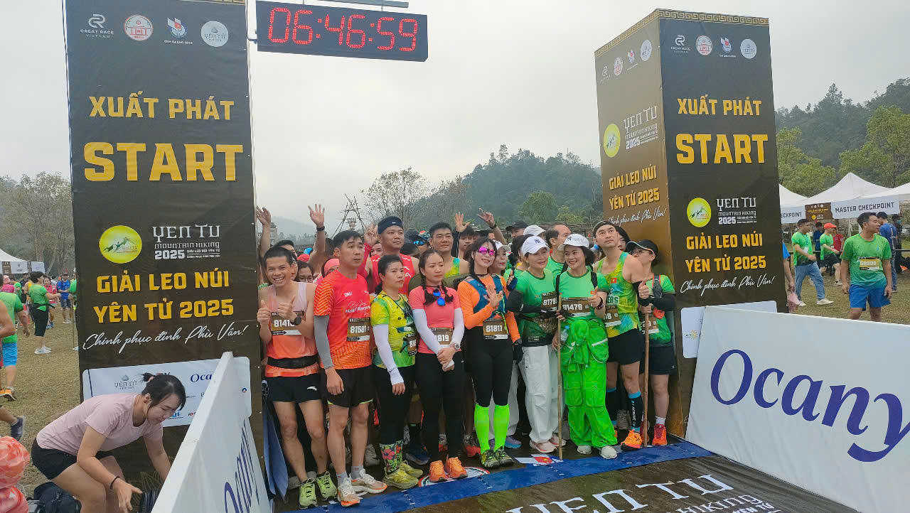 Hàng ngàn VĐV chinh phục đỉnh Phù Vân tại Giải leo núi Yên Tử 2025
