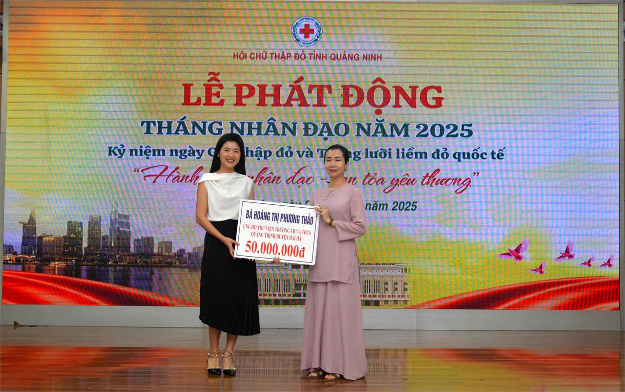 Hơn 3 tỷ đồng đăng ký ủng hộ trong Lễ Phát động Tháng Nhân đạo tại Quảng Ninh