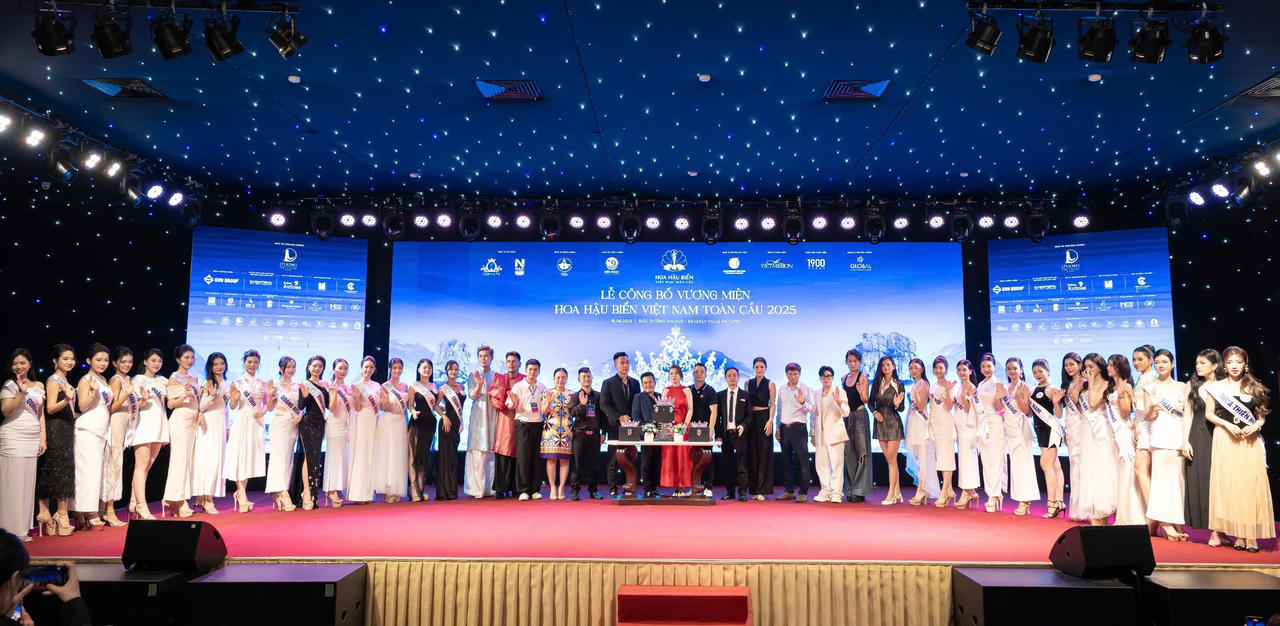 Lễ công bố vương miện Hoa hậu Biển Việt Nam Toàn cầu 2025 tại Quảng Ninh