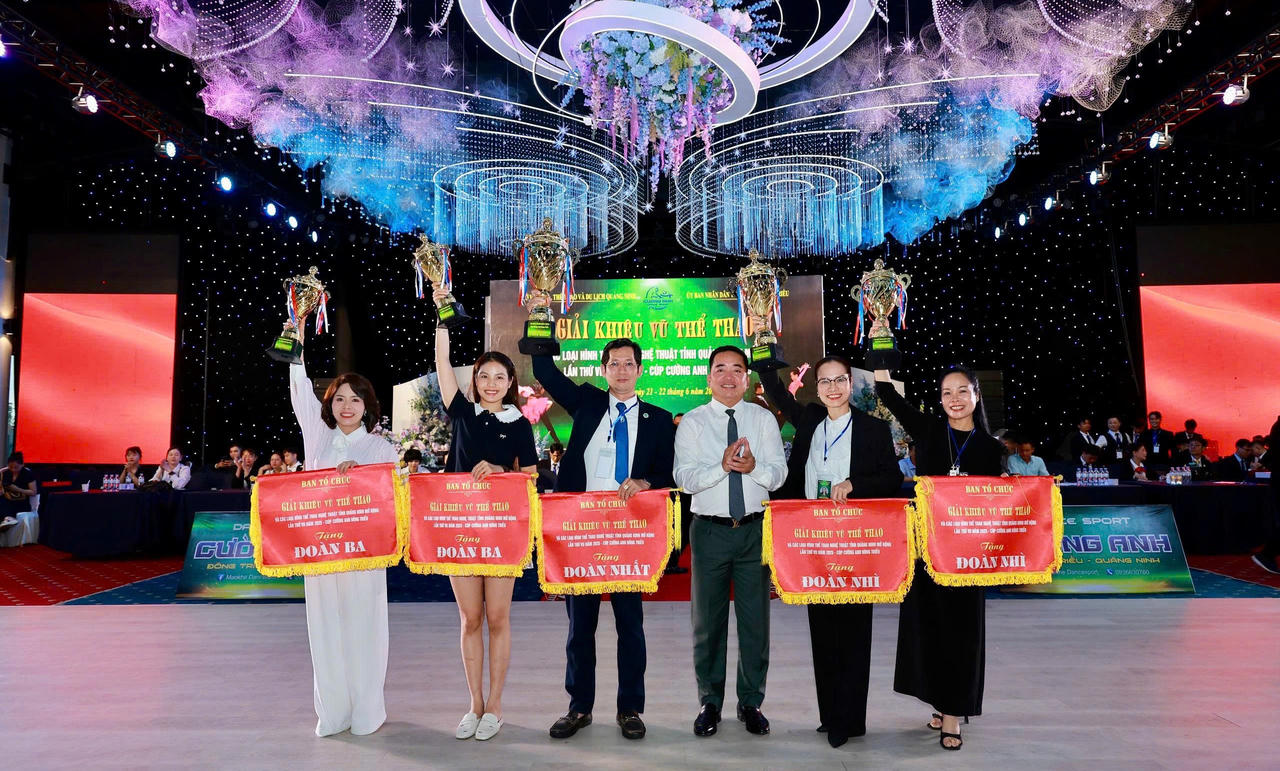 Hàng nghìn vận động viên tham gia Giải Khiêu vũ thể thao tại Quảng Ninh