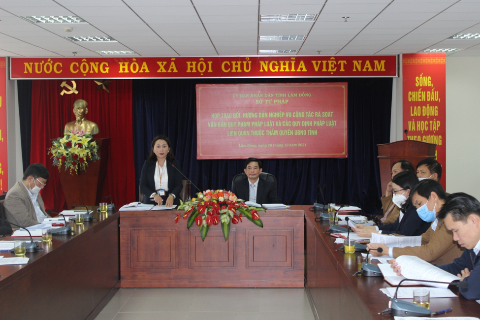 Sở Tư pháp Lâm Đồng tăng cường hướng dẫn nghiệp vụ về công tác văn bản