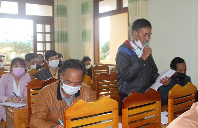 Trưởng Ban Nội chính Trung ương Phan Đình Trạc tiếp xúc cử tri huyện Lạc Dương, Lâm Đồng