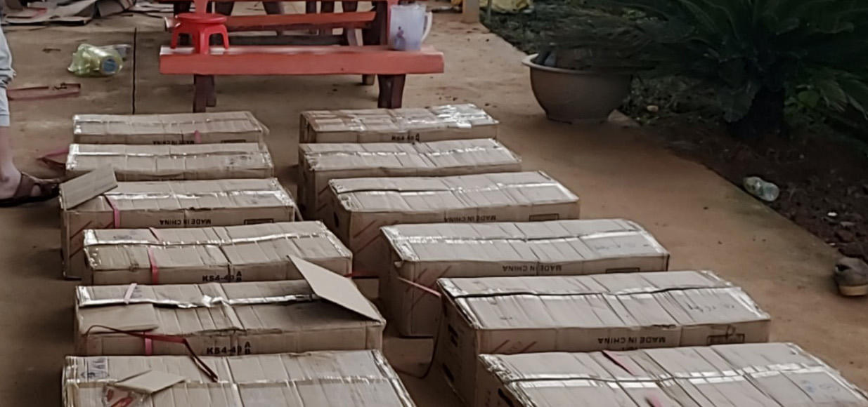 Công an đón lõng bắt nhóm đối tượng vận chuyển pháo nổ liên tỉnh