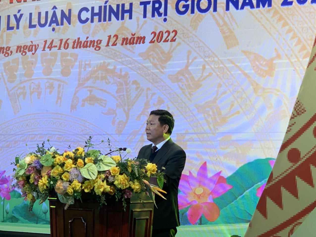 Thí sinh tranh tài vòng chung khảo Hội thi Giảng viên lý luận chính trị giỏi toàn quốc 2022