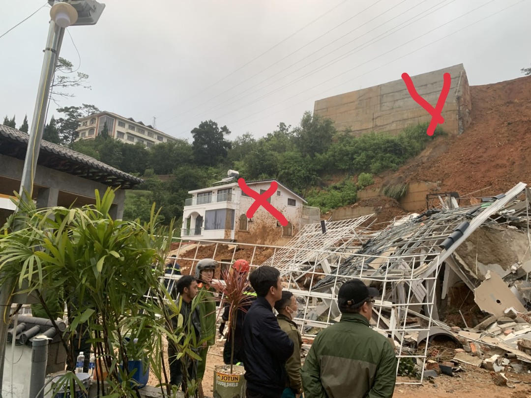 Chủ động xử lý một phần taluy tại vị trí sạt lở nghiêm trọng ở Đà Lạt