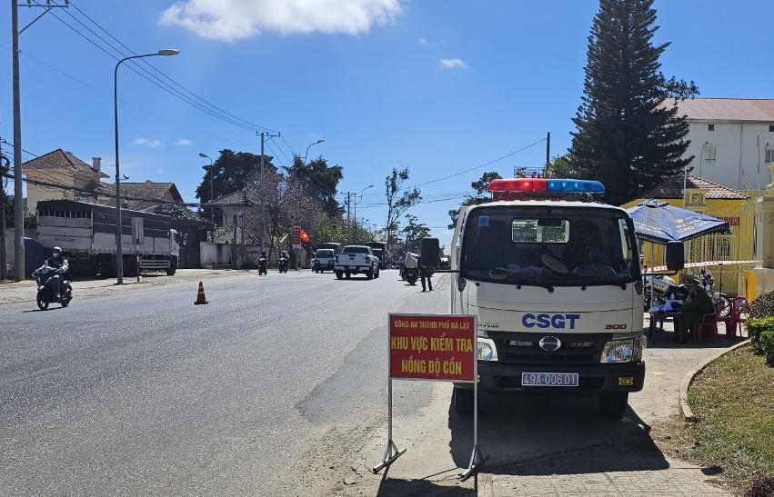 5 ngày nghỉ Tết, trên địa bàn Đà Lạt không xảy ra vụ tai nạn giao thông nào