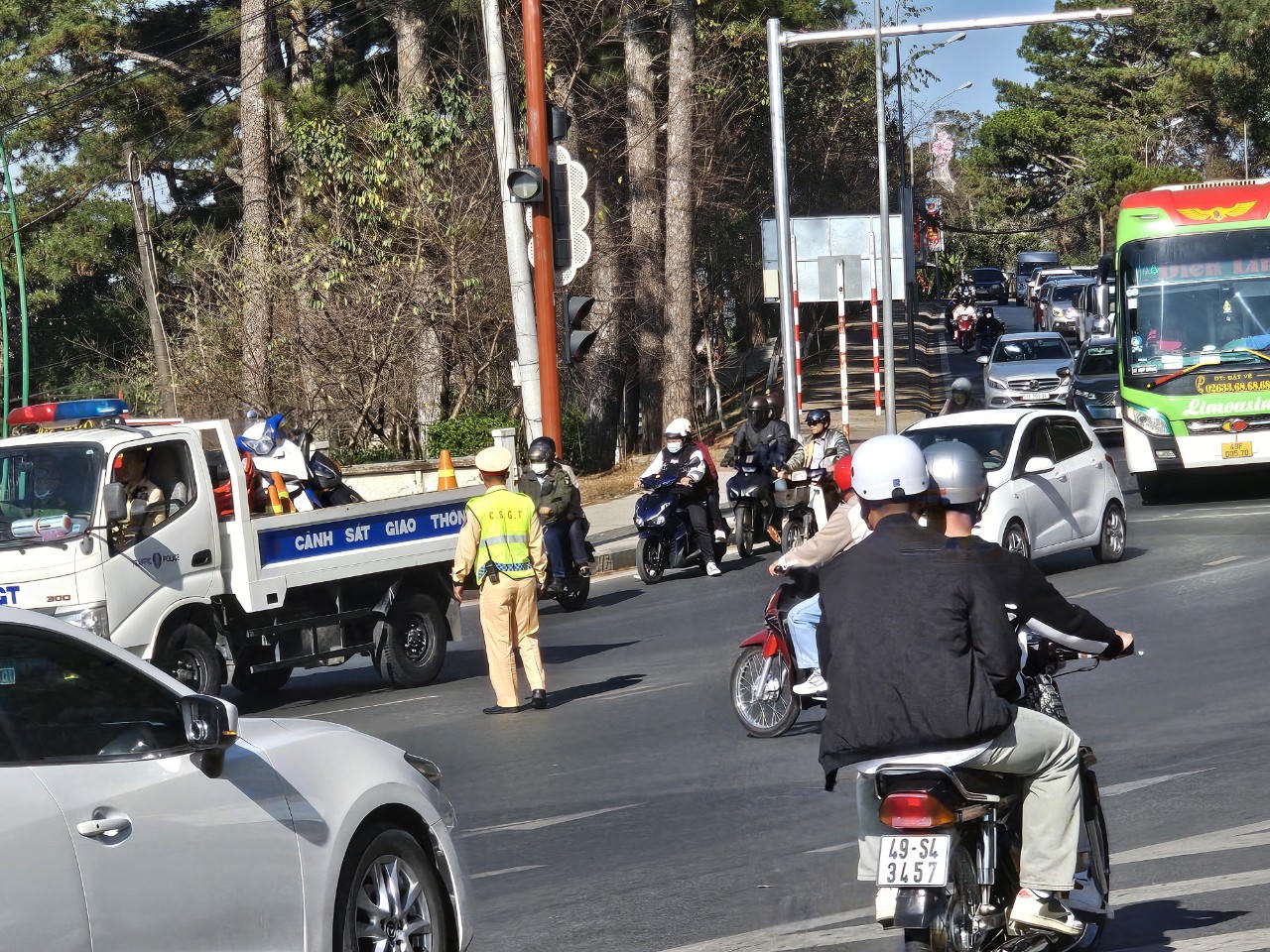 5 ngày nghỉ Tết, trên địa bàn Đà Lạt không xảy ra vụ tai nạn giao thông nào