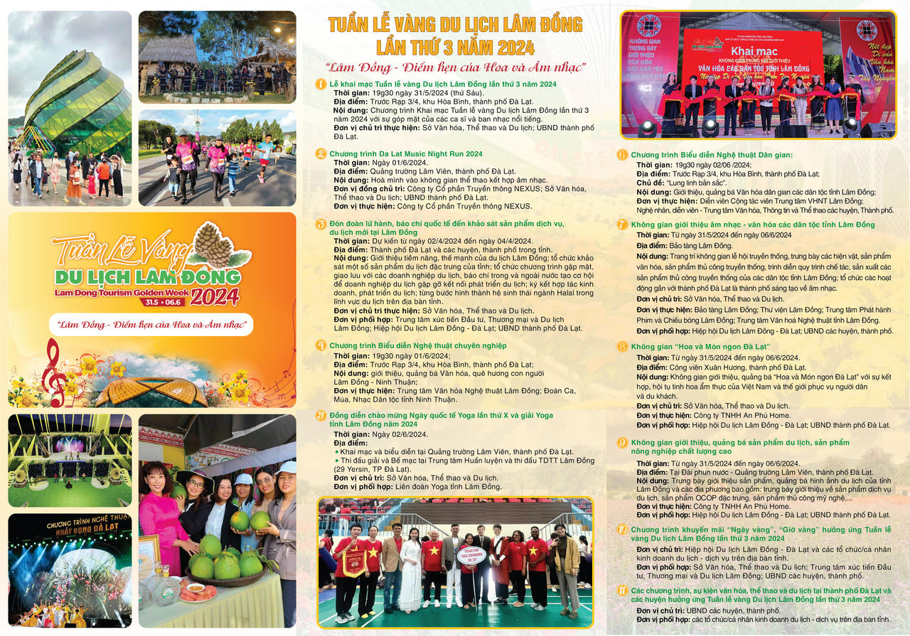 Tuần lễ vàng Du lịch Lâm Đồng 2024 có gì hấp dẫn?