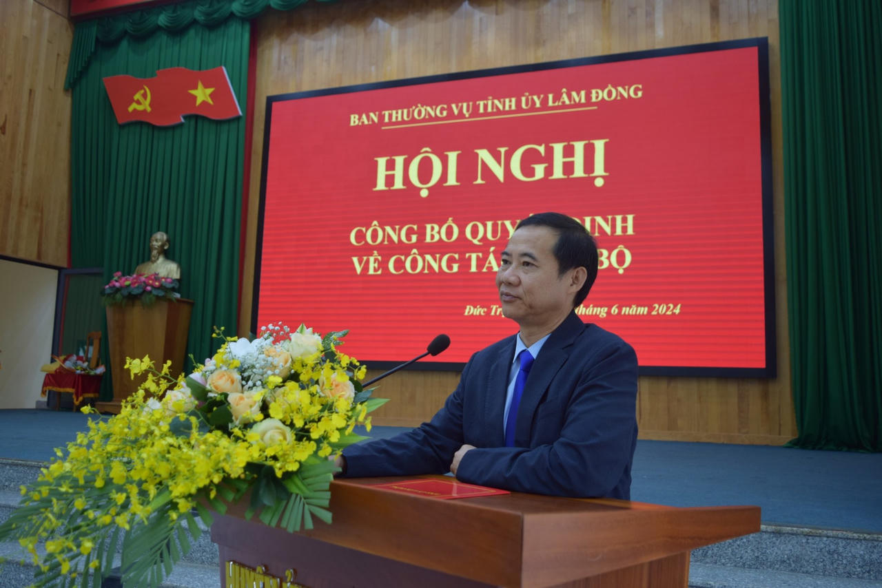 Ông Trần Trung Hiếu được điều động làm Bí thư huyện Đức Trọng