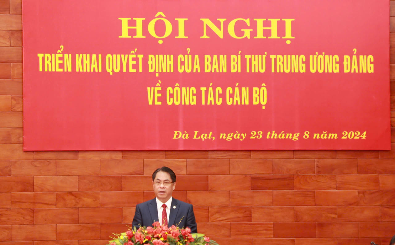  Thứ trưởng Bộ KH&CN Trần Hồng Thái làm Phó Bí thư Tỉnh uỷ Lâm Đồng