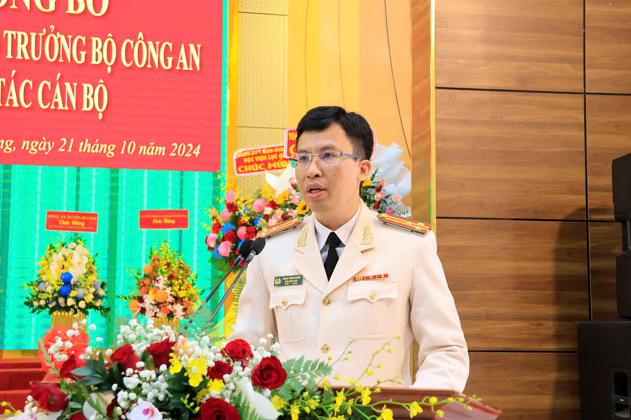 Trưởng công an huyện Di Linh làm Phó Giám đốc Công an Lâm Đồng