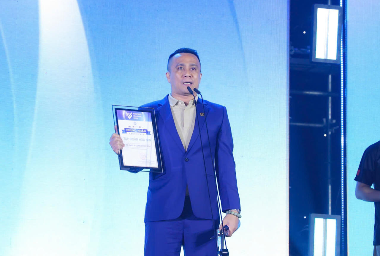 Tập đoàn Hoa Sen được vinh danh 'Tổ chức Vì cộng đồng' tại Vietnam iContent 2024