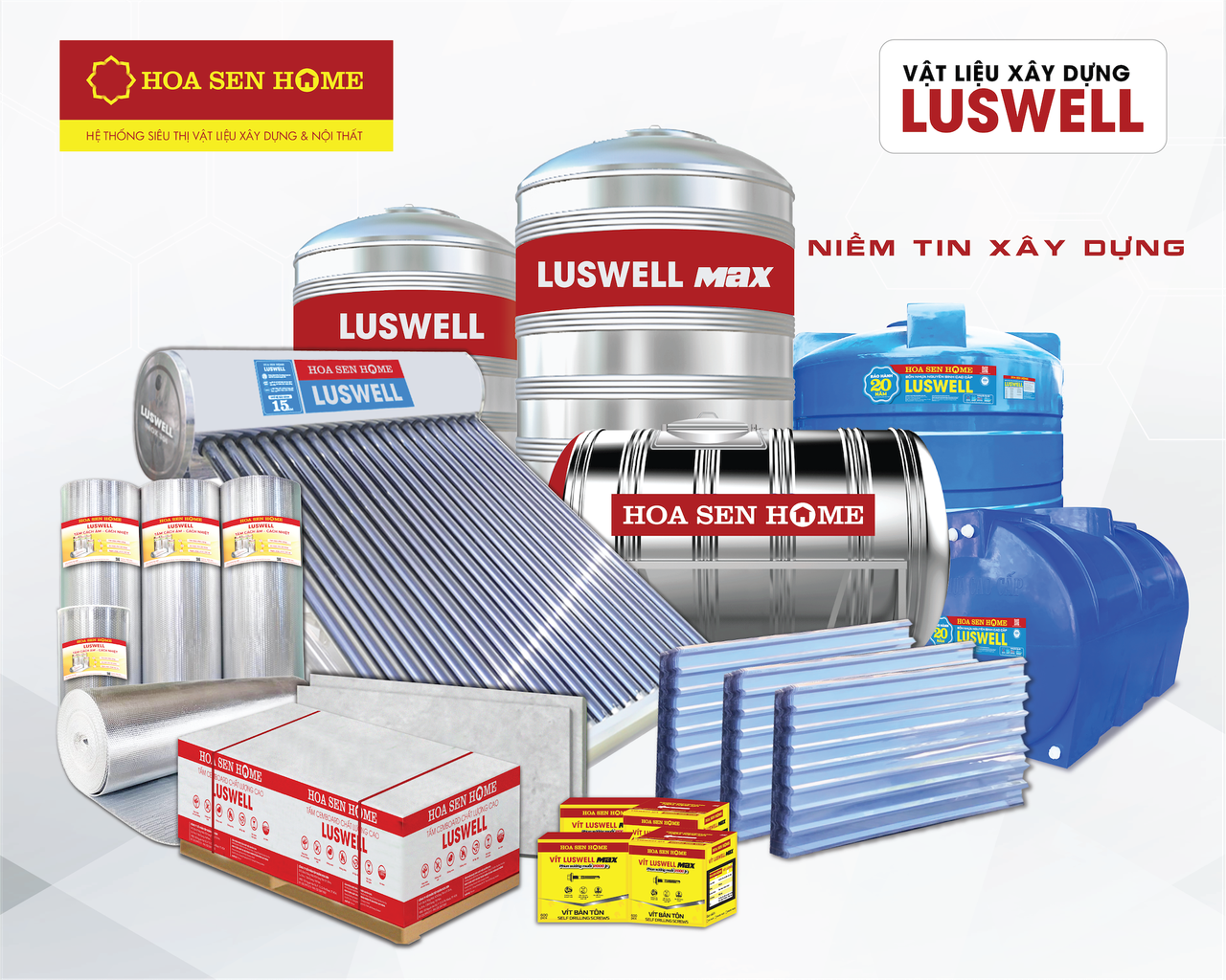 Hoa Sen Home ưu đãi khủng duy nhất tại gian hàng vật liệu xây dựng ở Bình Thuận