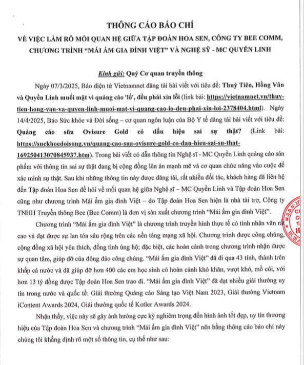 Tập đoàn Hoa Sen triển khai thủ tục pháp lý bảo vệ thương hiệu “Mái ấm gia đình Việt”