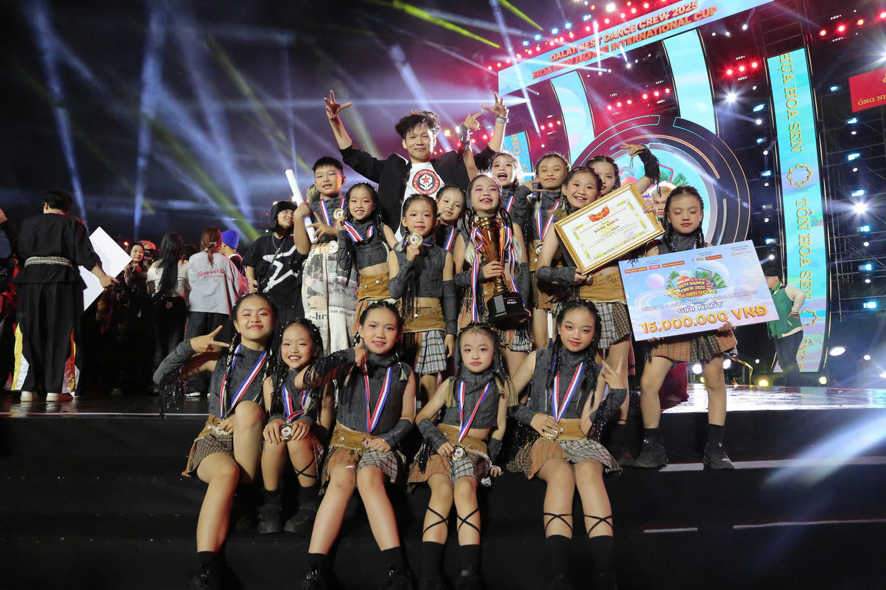 Sôi động Chung kết Bảng Phong trào mở rộng Dalat Best Dance Crew 2025 – Hoa Sen Home International Cup
