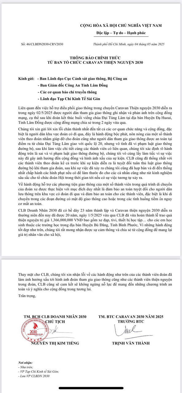 Công an Lâm Đồng thông tin về đoàn xe gây ùn tắc quốc lộ 20