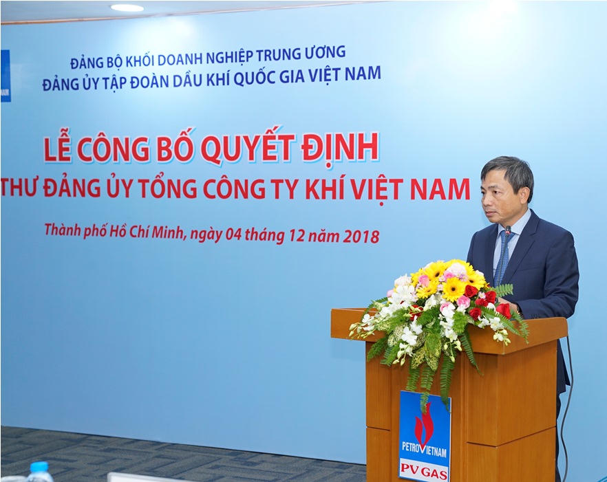 Phó Tổng giám đốc PVN làm Bí thư Đảng ủy PV GAS 