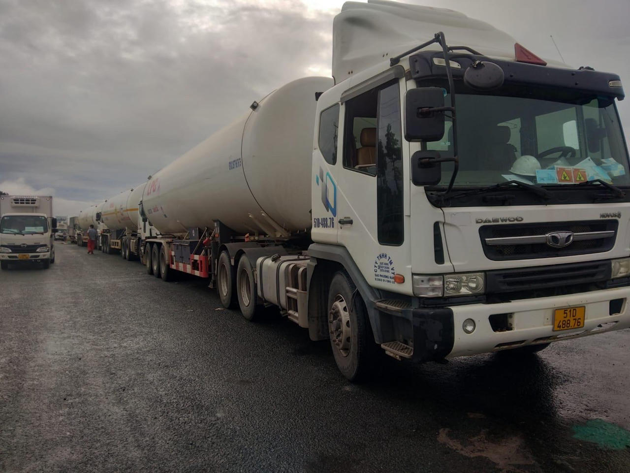 Vận tải hàng hoá đang lưu thông thuận lợi