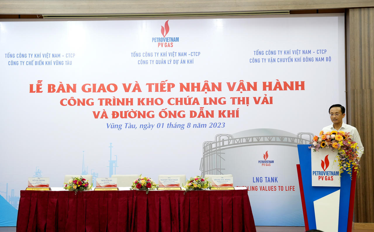Ký kết bàn giao và tiếp nhận vận hành Kho cảng LNG Thị Vải