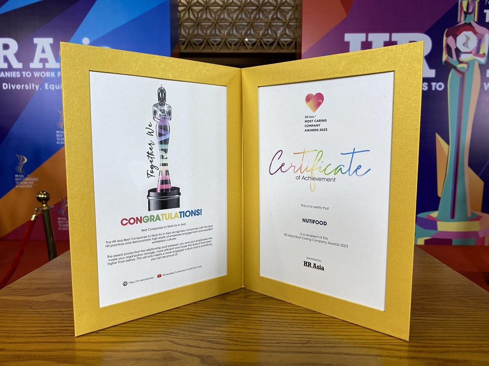 Nutifood được vinh danh là “Nơi làm việc tốt nhất châu Á” lần thứ 4 liên tiếp