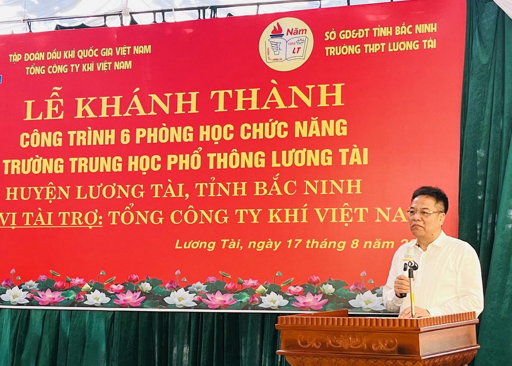 PV GAS hỗ trợ xây dựng khu dạy học chức năng trường THPT Lương Tài – Bắc Ninh