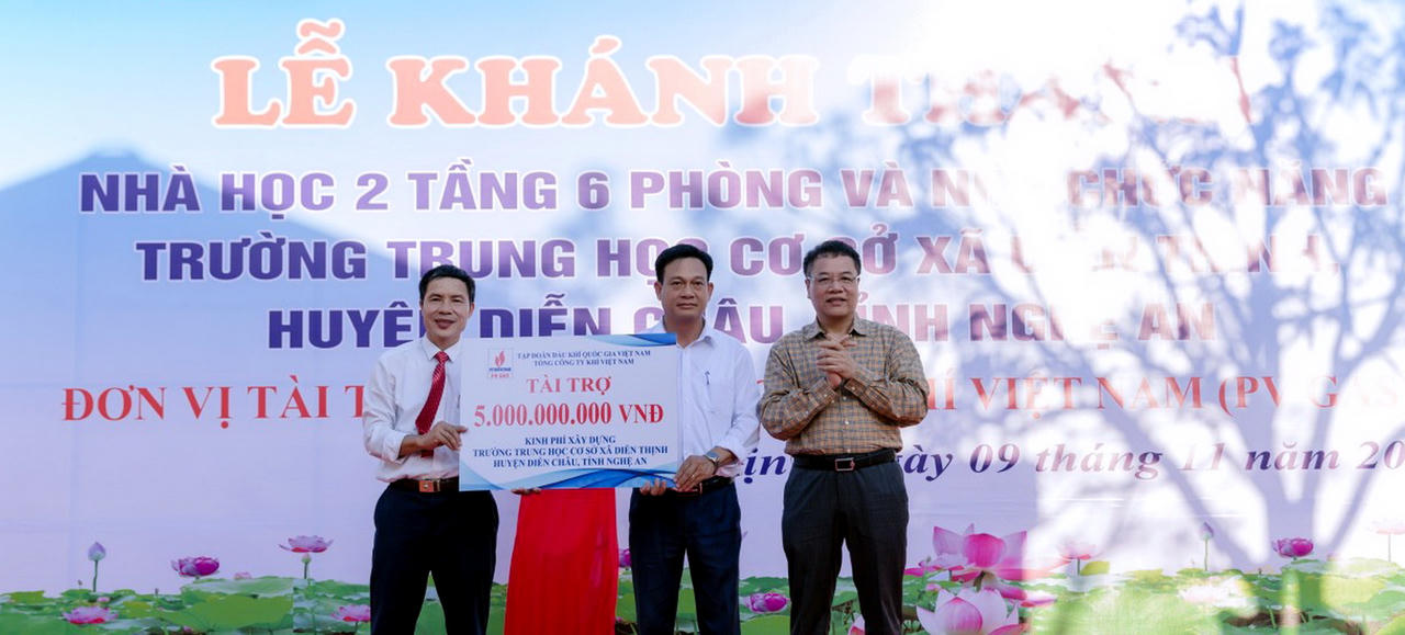 Khánh thành nhiều trường học do PV GAS tài trợ 