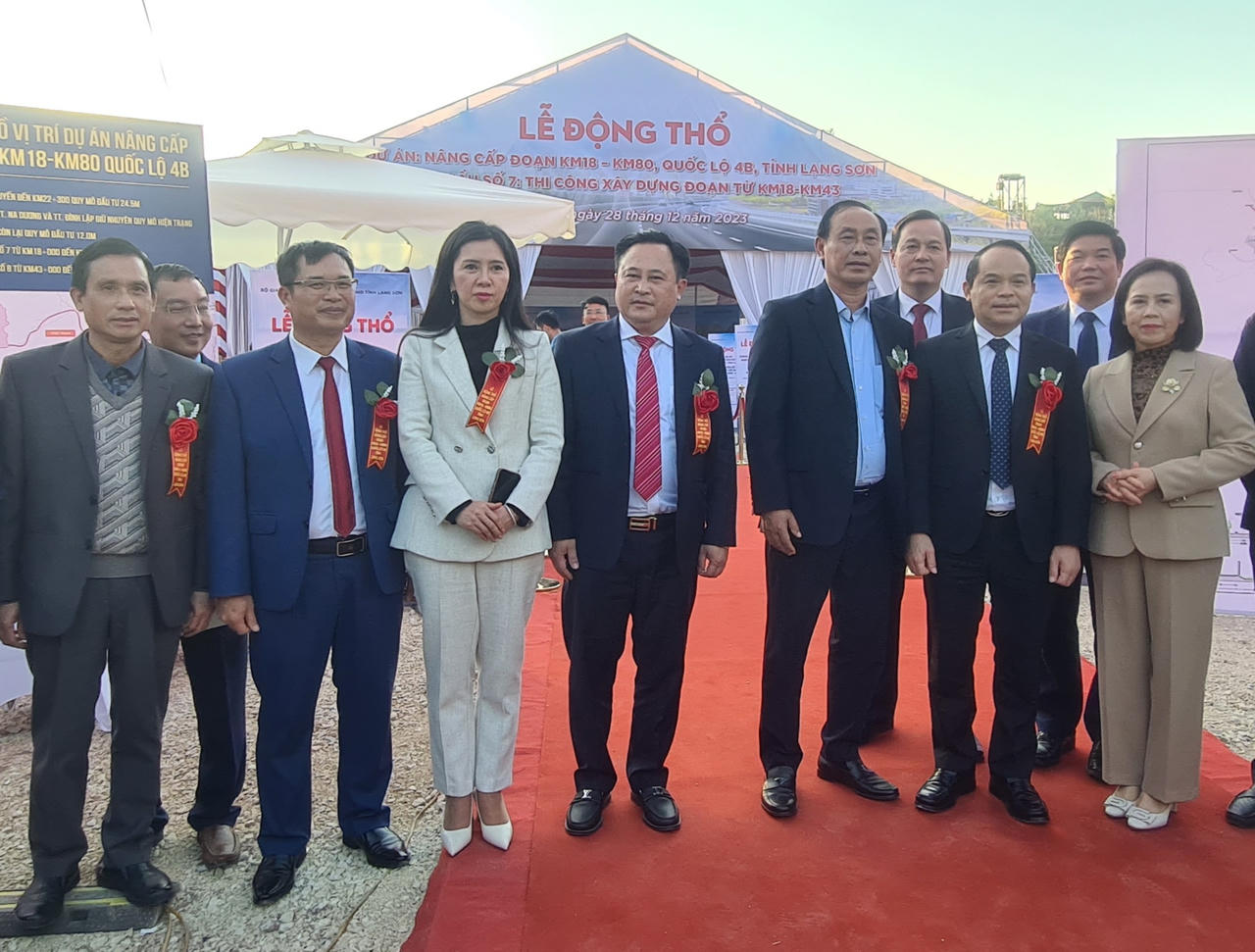 Lạng Sơn long trọng tổ chức Lễ Động thổ dự án ngàn tỷ nâng cấp quốc lộ 4B