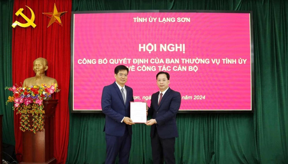 Lạng Sơn bổ nhiệm nhiều cán bộ giữ nhiều vị trí quan trọng