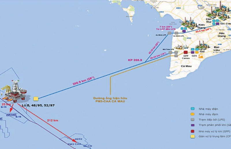 Dự án Đường ống khí Lô B – Ô Môn sẽ đem về khoảng 10.000 tỷ mỗi năm cho PV GAS