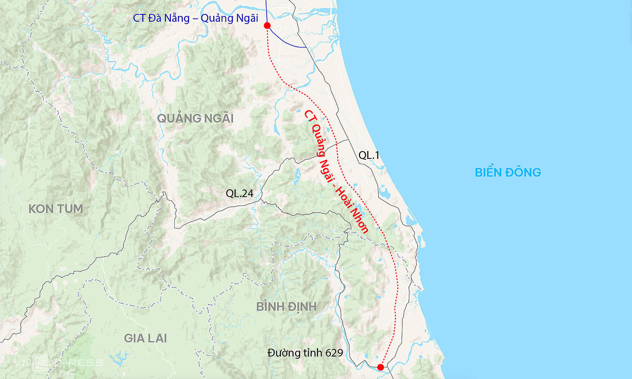 Dồn sức đẩy nhanh tiến độ cao tốc Quảng Ngãi – Hoài Nhơn
