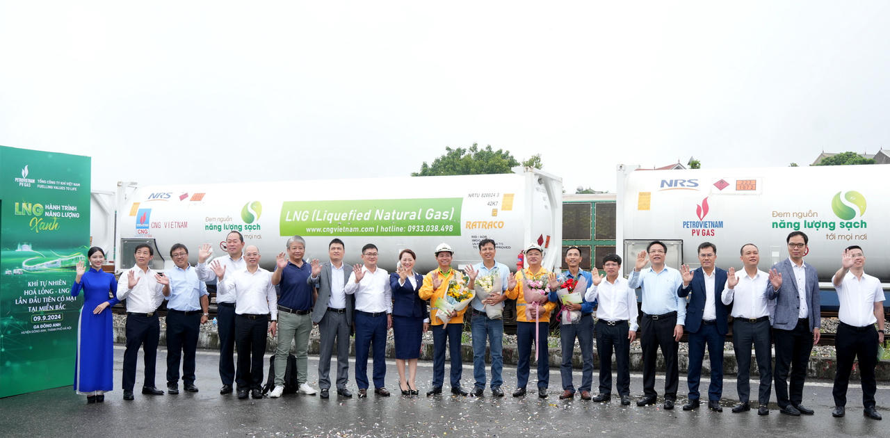 PV GAS vận chuyển thành công khí thiên nhiên hóa lỏng (LNG) từ Nam ra Bắc bằng đường sắt