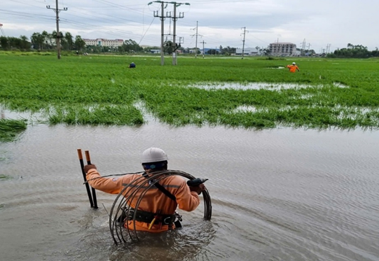 Khắc phục sự cố lưới điện tại Bắc Giang do bão số 3 đạt gần 100%